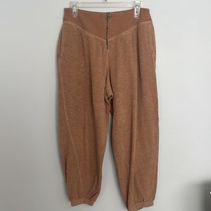 aerie sherpa fleece corset jogger, set of 3, Size large